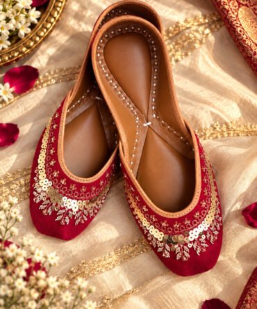 Ruby Red Juttis